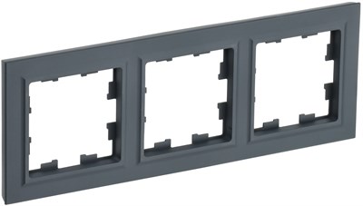 BRITE Рамка 3-мест. РУ-3-БрГ граф. IEK BR-M32-K53 - фото 242196