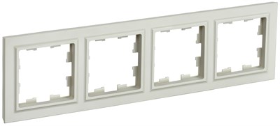 BRITE Рамка 4-мест. РУ-4-БрКр беж. IEK BR-M42-K10 - фото 242199