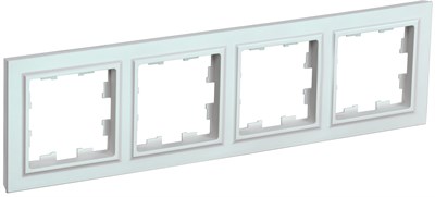 BRITE Рамка 4-мест. РУ-4-БрЖ жемч. IEK BR-M42-K36 - фото 242201