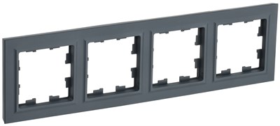 BRITE Рамка 4-мест. РУ-4-БрГ граф. IEK BR-M42-K53 - фото 242206