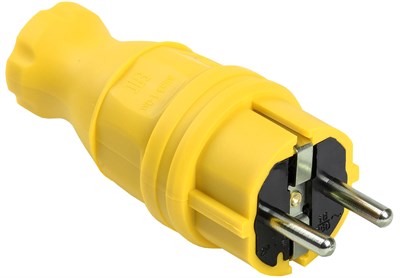 ВБп3-1-0м Вилка прямая ОМЕГА IP44 жёлтая IEK PKR01-016-2-K05 - фото 242309