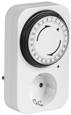 РТМ-2 Розетка-таймер мех инд 15мин 24ч 96on/off 16А IP20 IEK ERT-20-1-16-S-15-1-20-K01 - фото 242332
