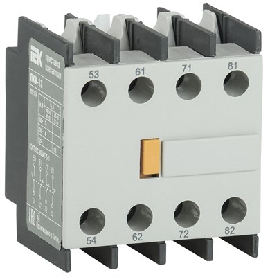 Приставка ПКИ-13 дополнительные контакты 1NO+3NC IEK KPK10-13 - фото 242426