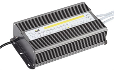 Драйвер LED ИПСН-PRO 200Вт 12 В блок- шнуры IP67 IEK LSP1-200-12-67-33-PRO - фото 242896