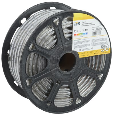 Лента LED 50м LSR-5050RGB30-7,2-IP67-220В IEK LSR4-3-030-67-0-50 - фото 242915