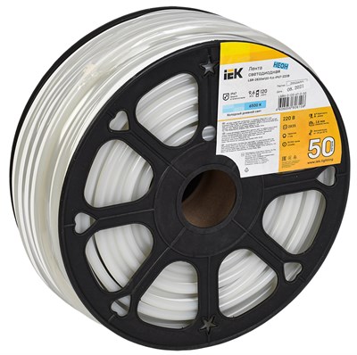 Лента LED "неон" 50м LSR-2835W120-9,6-IP67-220В IEK LSR5-2-120-67-0-50 - фото 242917