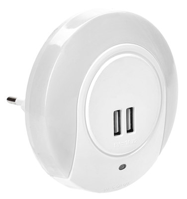Светильник-ночник 001 круг USB датчик осв. 220В IEK LDNN5-001-SQ-P-00-S-K01 - фото 243039