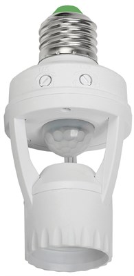 Датчик движения ДД 045 белый E27 60Вт 360гр 6м IP20 IEK LDD10-045-60-001 - фото 243160