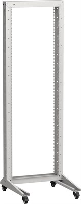 ITK LINEA F Стойка 1-рамная на рол. 20U 600х600мм серая LF35-20U66-1RM - фото 243280