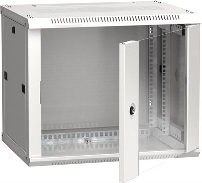 ITK Шкаф LINEA W 9U 600x450 мм дверь стекло, RAL7035 LWR3-09U64-GF - фото 243282