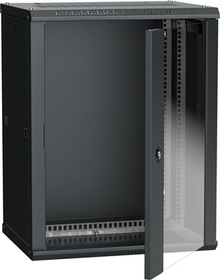 ITK Шкаф LINEA W 15U 600x450 мм дверь стекло, RAL9005 LWR5-15U64-GF - фото 243291