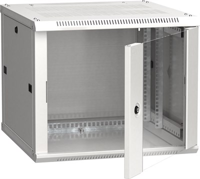 ITK Шкаф LINEA W 9U 600x600 мм дверь стекло, RAL7035 LWR3-09U66-GF - фото 243294