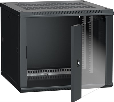 ITK Шкаф LINEA W 9U 600x600 мм дверь стекло, RAL9005 LWR5-09U66-GF - фото 243300