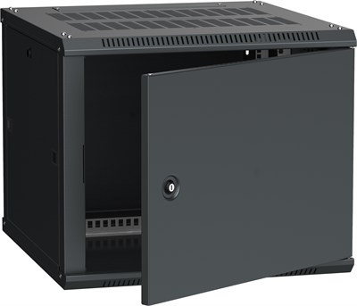 ITK Шкаф LINEA W 9U 600x600 мм дверь металл, RAL9005 LWR5-09U66-MF - фото 243301