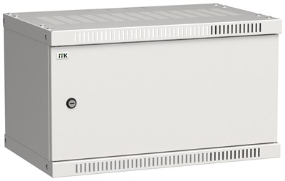 ITK Шкаф LINEA WE 6U 550x350мм дверь металл серый LWE3-06U53-MF - фото 243307