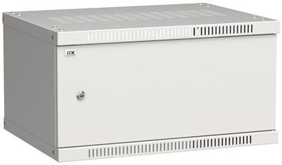 ITK Шкаф LINEA WE 6U 600x450мм дверь металл серый LWE3-06U64-MF - фото 243313