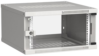 ITK Шкаф LINEA WE 6U 600x600мм дверь стекло серый LWE3-06U66-GF - фото 243318