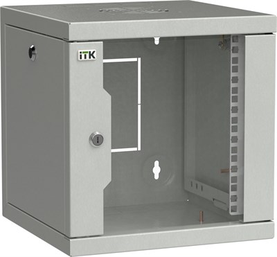 ITK LINEA WS Шкаф 10" 6U 320х310мм дверь стекл. сер. LWS3-06U33-GF - фото 243335