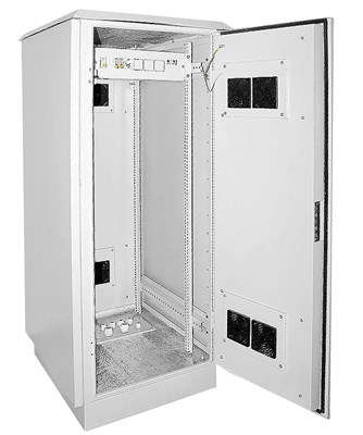 ITK Шкаф уличный 19" 24U 720x860, IP55 металл двери, серый LO35-24U78-MM55 - фото 243337