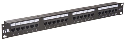 ITK 1U патч-панель кат.6 UTP, 24 порта (Dual) PP24-1UC6U-D05 - фото 243426