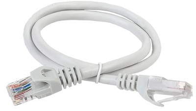 ITK Коммутационный шнур (патч-корд), кат.5Е UTP, 0,2м, серый PC01-C5EU-02M - фото 243437