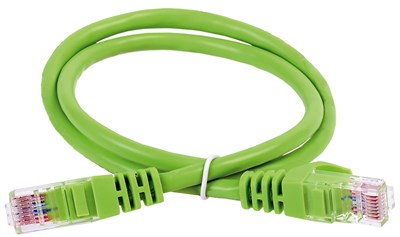 ITK Коммутационный шнур (патч-корд), кат.5Е UTP, 3м, зеленый PC02-C5EU-3M - фото 243449