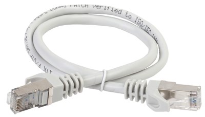 ITK Коммутационный шнур (патч-корд), кат.5Е FTP, 0,5м, серый PC01-C5EF-05M - фото 243452