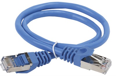 ITK Коммутационный шнур (патч-корд), кат.5Е FTP, 0,5м, синий PC03-C5EF-05M - фото 243453