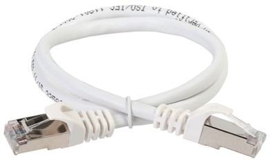 ITK Коммутационный шнур (патч-корд), кат.5Е FTP, 0,5м, белый PC08-C5EF-05M - фото 243457