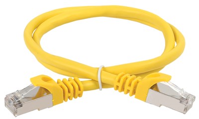ITK Коммутационный шнур (патч-корд), кат.5Е FTP, 1м, желтый PC05-C5EF-1M - фото 243460