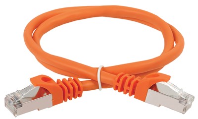 ITK Коммутационный шнур (патч-корд), кат.5Е FTP, 1,5м, оранжевый PC07-C5EF-1M5 - фото 243462