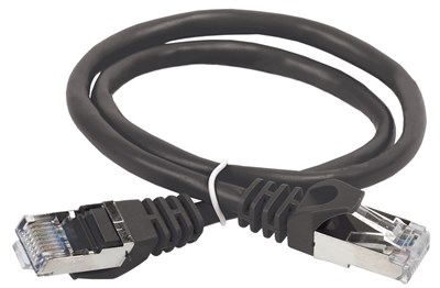 ITK Коммутационный шнур (патч-корд), кат.5Е FTP, 2м, черный PC09-C5EF-2M - фото 243463