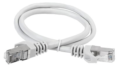 ITK Коммутационный шнур (патч-корд), кат.5Е FTP, LSZH, 3м, серый PC01-C5EFL-3M - фото 243464