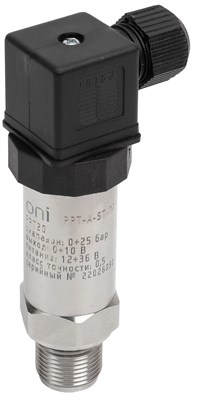 Преобр. давл. PPT20 0,5% 0-25Бар 0-10В M20 DIN43650 ONI PPT-A-ST-025-0-10-3-2 - фото 243635
