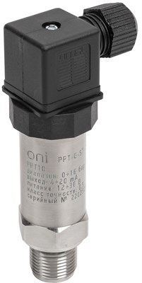 Преобр. давл. PPT10 0,5% 0-16Бар 4-20мА M20 DIN43650 ONI PPT-G-ST-016-4-20-3-2 - фото 243647
