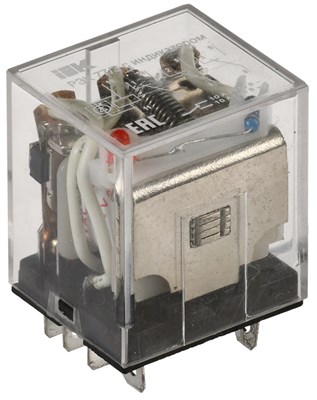 Реле РЭК77/3(LY3) с индикацией 10А 12В DC IEK RRP10-3-10-012D-LED - фото 243674