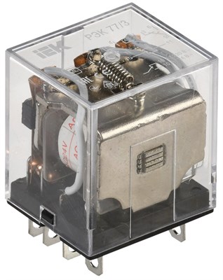 Реле РЭК77/3(LY3) 10А 24В AC IEK RRP10-3-10-024A - фото 243675