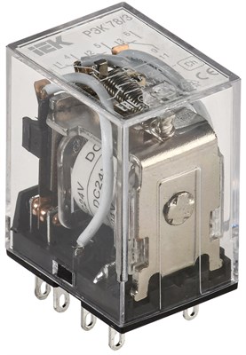 Реле РЭК78/3(MY3) 5А 24В DC IEK RRP20-3-05-024D - фото 243697