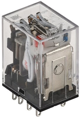 Реле РЭК78/4(MY4) с индикацией 3А 12В DC IEK RRP20-4-03-012D-LED - фото 243704