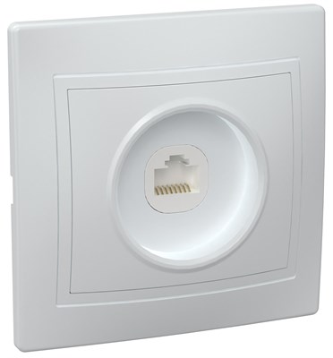 KVARTA Роз. 1-мест. комп. RJ45 кат.5е РК10-КБ бел. IEK EKK10-K01-DM - фото 243864