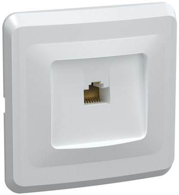 VEGA Роз. 1-мест. комп. RJ45 кат.5е РК10-ВБ бел. IEK EKV15-K01-DM - фото 243902