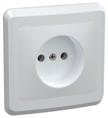 VEGA Роз. 1-мест. без з/к/ш 10А РС10-2-ВБ бел. IEK ERV10-K01-10-DM - фото 243904