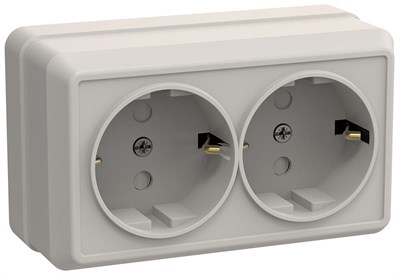 OKTAVA Роз. 2-мест. с з/к/ш о/у 16А РСш22-3-ОКм крем. IEK ERO24-K33-16-DC - фото 243930