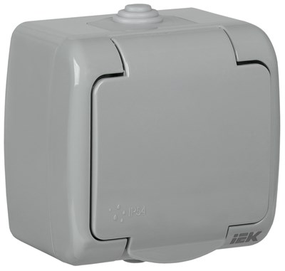AQUATIC Роз. 1-ая с з/к о/у 16А IP54 РСш12-2-А IEK ERA12-K03-16-54 - фото 243954