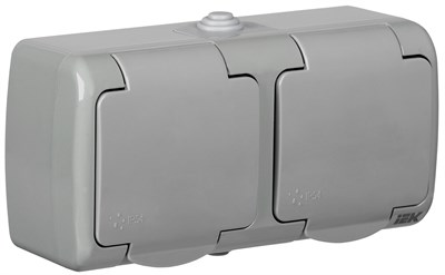 AQUATIC Роз. 2-ая с з/к о/у 16А IP54 РСш22-2-А IEK ERA22-K03-16-54 - фото 243955