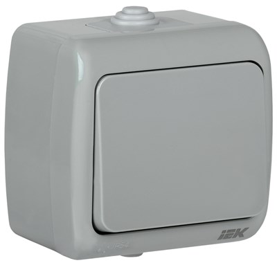 AQUATIC Выключ. 1 кл. о/у 10А IP54 ВС-20-1-0-А IEK EVA10-K03-10-54 - фото 243956
