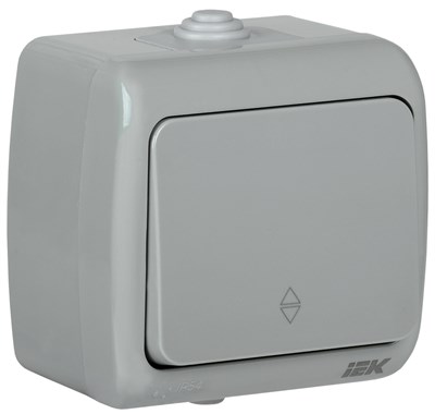 AQUATIC Выключ. 1 кл. пр. о/у 10А IP54 ВС-20-1-2-А IEK EVA12-K03-10-54 - фото 243957