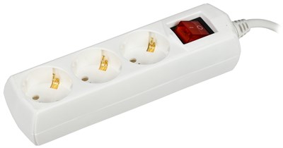 Удлинитель У03В 3 места 2P+PE/1,5м 3х1мм2 10А/250В GENERICA WYP10-10-03-D15-ZK-G - фото 243961