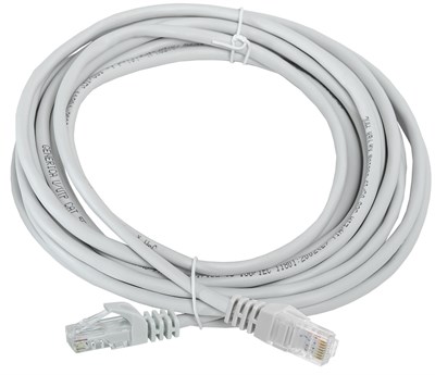 Шнур коммутационный кат. 5Е UTP 10м серый GENERICA PC01-C5EU-10M-G - фото 244077