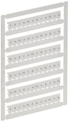 ARMAFIX Маркер для CTS/CP 4мм2 "A; B; C; N; PE" IEK AF-CT10D-M-004-21 - фото 244090